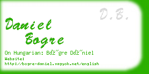 daniel bogre business card